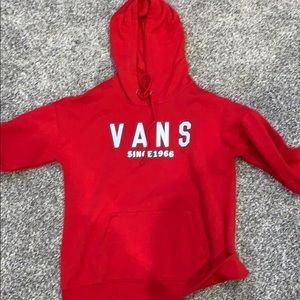 Vans red hoodie